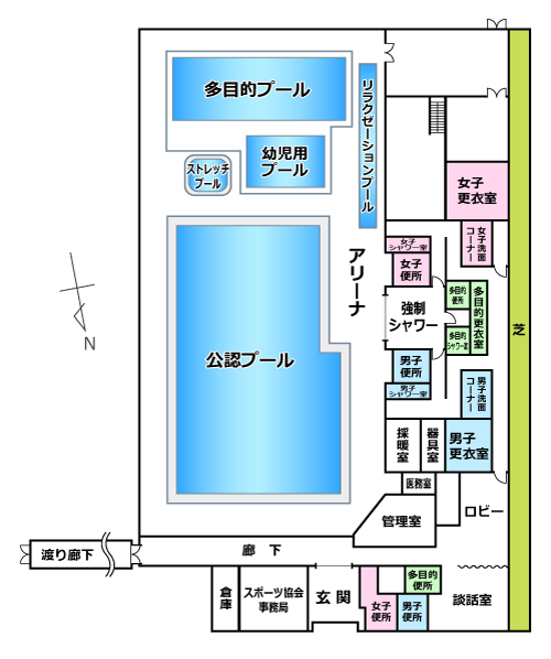 温水プール見取り図